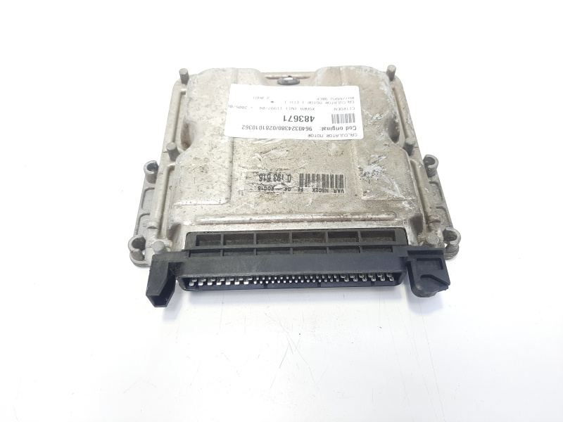Calculator motor, cod 9661642180, Peugeot 307 Break, 2.0 HDI, RHR (idi:483606)