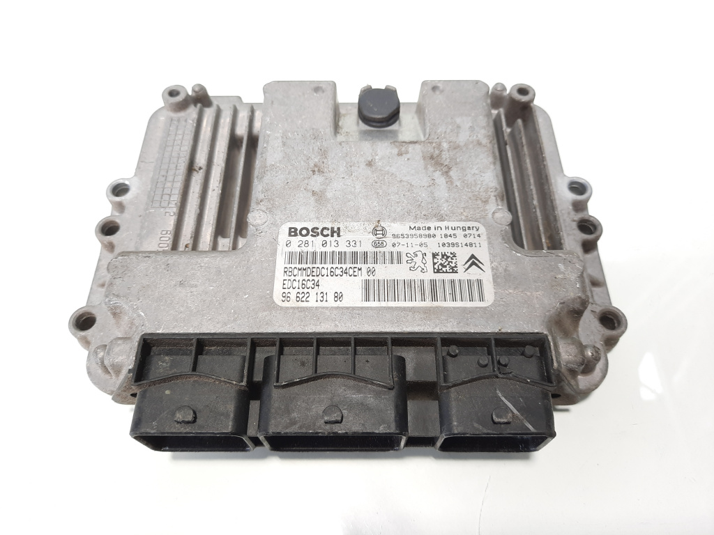 Calculator motor, cod 9662213180, Peugeot 207 (WA) 1.6 HDI, 9HX (id:483411)