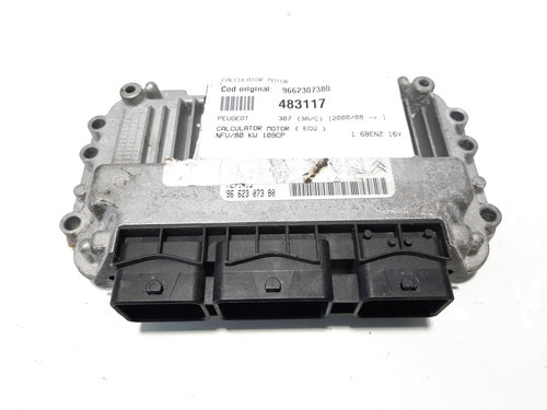 Calculator motor, cod 9662307380, Peugeot 307, 1.6 B, 16V, NFU (id:483117)