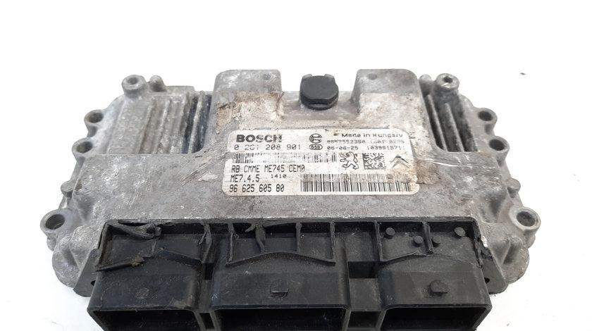 Calculator motor, cod 9662560580, Citroen Berlingo 2, 1.6 benz, NFU (idi:535535)