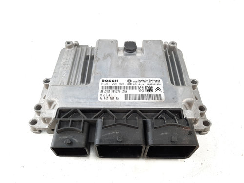 Calculator motor, cod 9663193780, 0261201505, Citroen C3 (I), 1.6 benz, NFU (idi:538588)