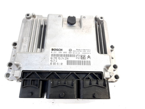 Calculator motor, cod 9663193780, 0261S04009, Citroen C4 (I) coupe, 1.6 benz, NFU (idi:550102)
