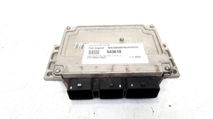 Calculator motor, cod 9663380880, 9654596080, Peugeot 307 SW, 1.4 benz, KFU (idi:543618)