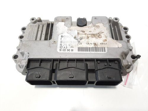 Calculator motor, cod 9663394580, 0261201609, Citroen C4 (I) coupe, 1.6 benz, NFU (idi:483502)