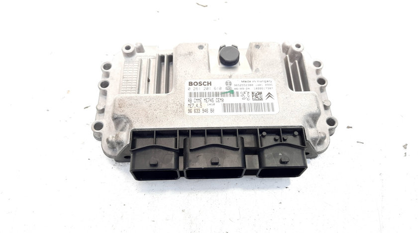 Calculator motor, cod 9663394680, 0261201610, Peugeot 206, 1.6 benz, NFU (idi:535466)