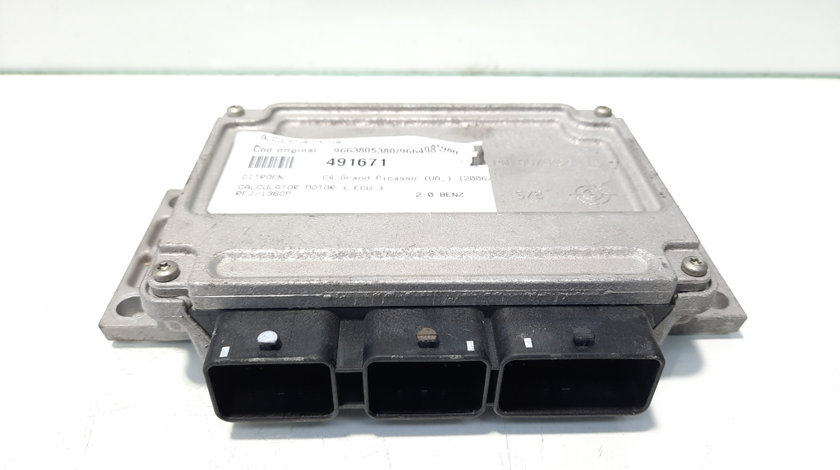 Calculator motor, cod 9663805380, 9664981980, Peugeot 807, 2.0 benz, RFJ (idi:491671)