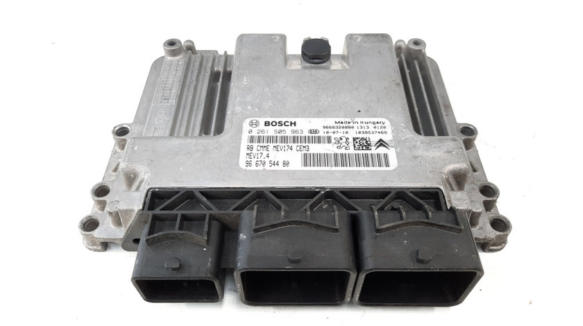 Calculator motor, cod 9666320880, 0261S05963, Citroen C3 (II), 1.6 benz, NFU (idi:538591)