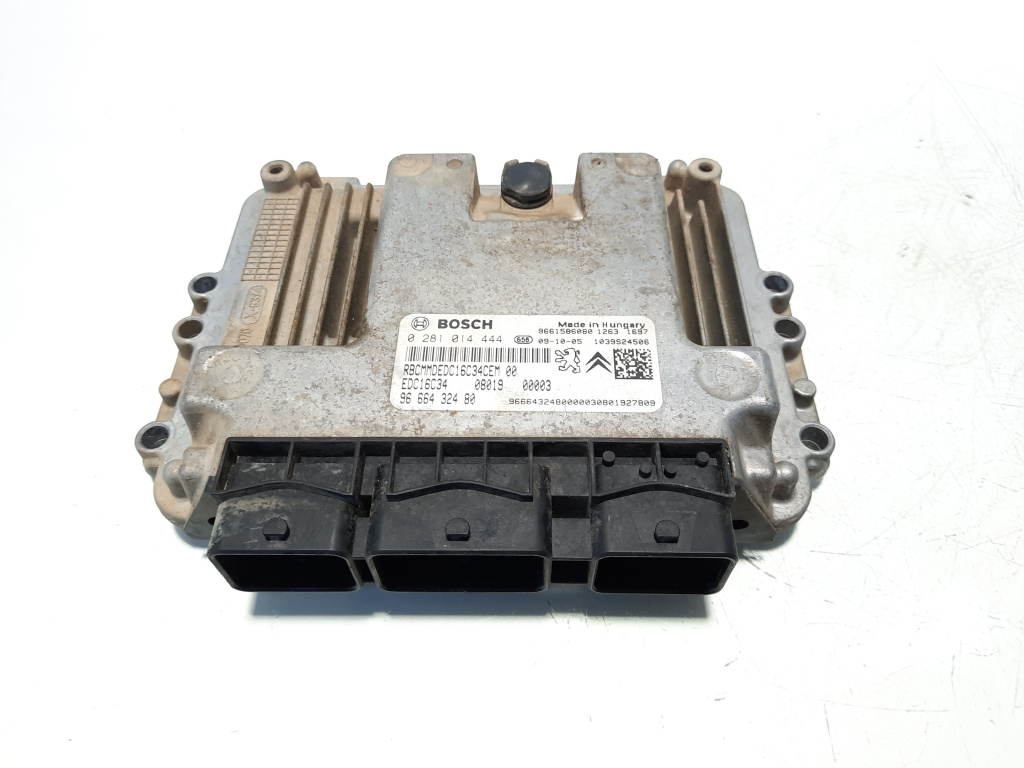 Calculator motor, cod 9666432480, 0281014444, Peugeot Bipper (AA), 1.4 HDI, 8HS (id:559094)