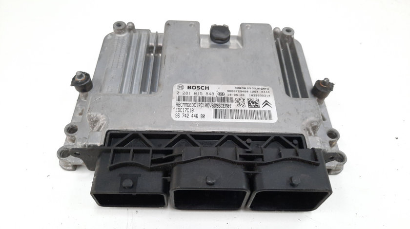 Calculator motor, cod 9674244680, 0281015848, Peugeot 2008, 1.6 HDI, 9HP (idi:492027)