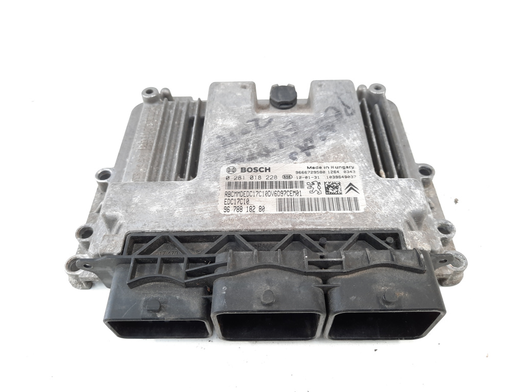 Calculator motor, cod 9678818280, 9666729580, Citroen C3 (II), 1.6 HDI, 9H06 (id:538594)