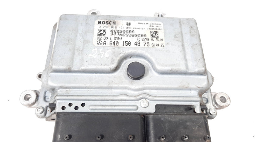 Calculator motor, cod A6401504879, 0281012431, Mercedes Clasa B (W245), 2.0 CDI, OM640940 (idi:549880)