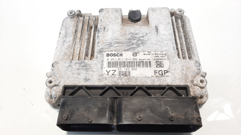 Calculator motor, cod GM5519368, 0281011914, Opel Vectra C GTS, 1.9 CDTI, Z19DT (idi:535378)