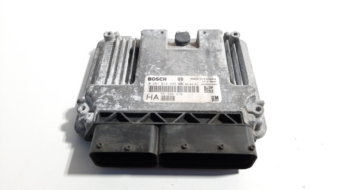 Calculator motor, cod GM55566276, 0281014449, Opel Vectra C GTS, 1.9 CDTI, Z19DTH (idi:491825)