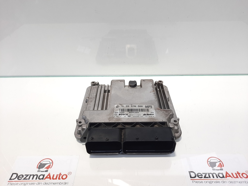Calculator motor, cod GM55576906, 0281017105, Opel Astra J, 2.0 cdti, A20DTH