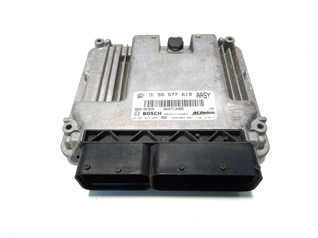 Calculator motor, cod GM55577619, 0281017453, Opel Insignia A, 2.0 CDTI, A20DTH (id:546266)