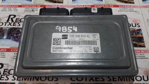 Calculator Motor CONTINENTAL SEAT IBIZA 03E 906 019 AL / 03E906019AL / 5WA11022 / SIMOS 11 1 / SIMOS...