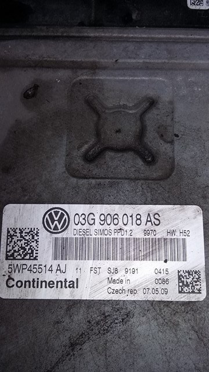Calculator motor continental vw passat b6 2.0 tdi bmr 170 cai cod 03g906018as