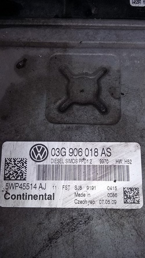 Calculator motor continental vw passat b6 2.0 tdi bmr 170 cai cod 03g906018as
