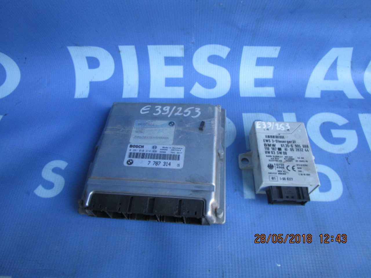 Calculator motor cu cip BMW E39 525d; 7787314 (hidramat)