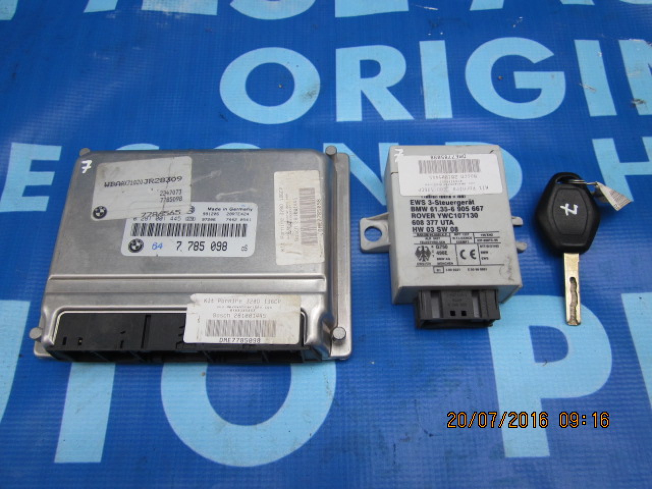 Calculator motor cu cip BMW E46 320d; Bosch 0 281 001 445