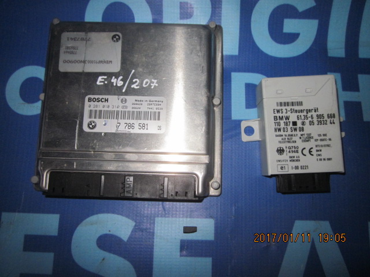 Calculator motor cu cip BMW E46 330d; Bosch 0 281 010 314