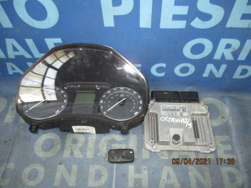 Calculator motor cu cip Skoda Octavia 2 2.0tdi; 03G906021LD // 1Z0920912D
