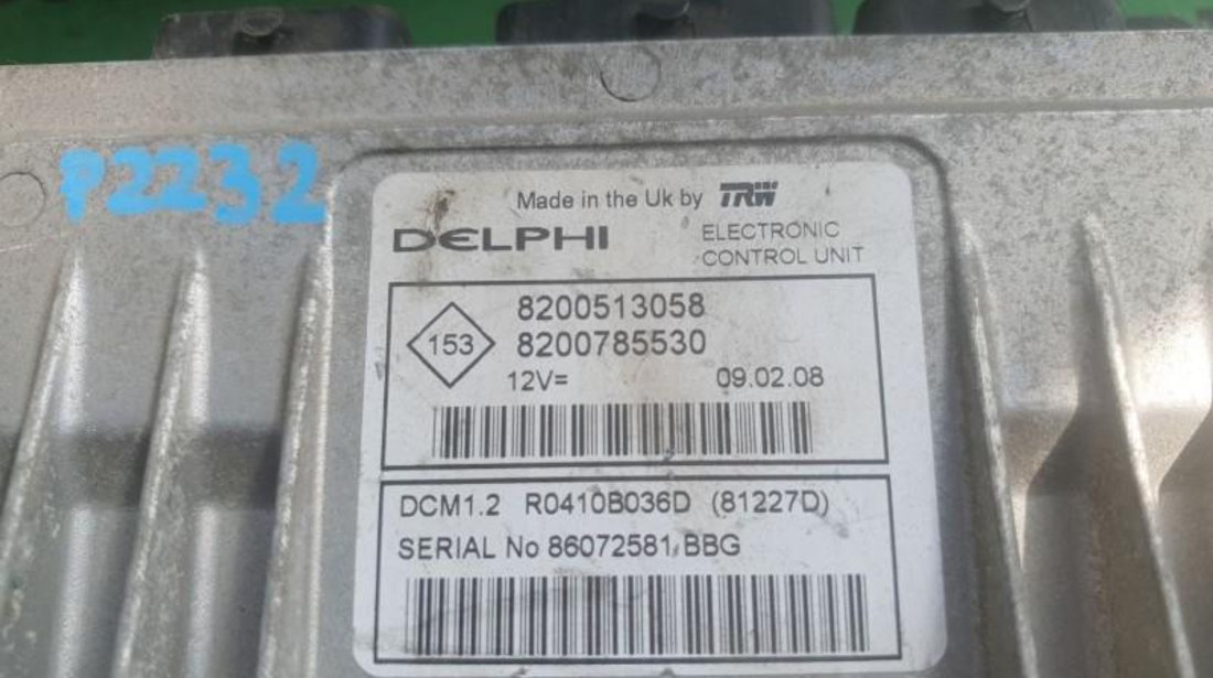 Calculator motor Dacia Logan (2004-2012) [LS_] 8200513058