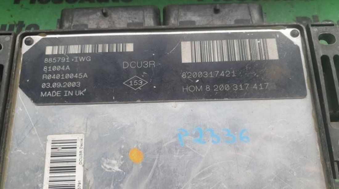 Calculator motor Dacia Solenza (2003->) 8200317421