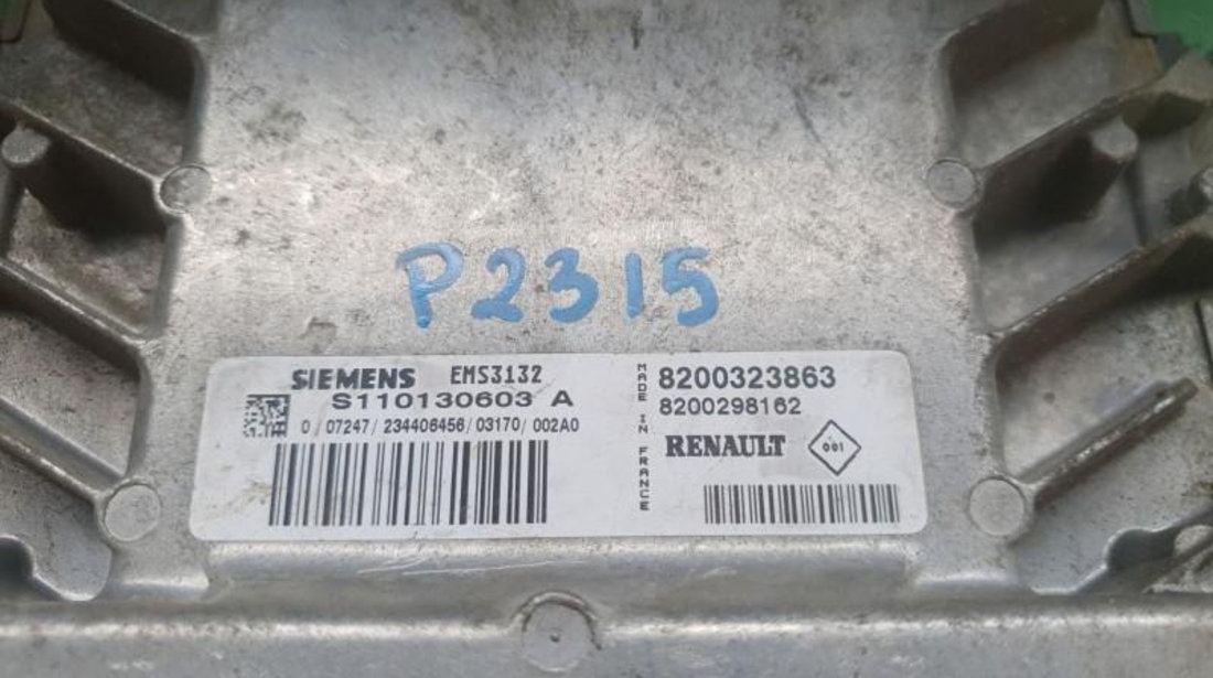 Calculator motor Dacia Solenza (2003->) 8200323863