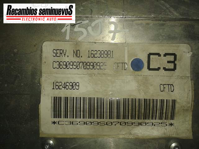 Calculator Motor DAEWOO DAEWOO -CUALQUIER MODELO- 16246909 C3 / 16246909C3 / 1623898116246909 C3 / 16246909C3 / 16238981