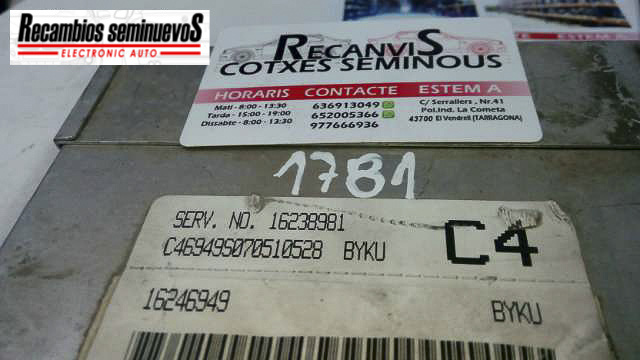 Calculator Motor DAEWOO NUBIRA 16238981 / BYKU16238981 / BYKU