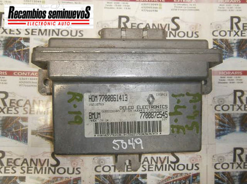 Calculator Motor DELCO ELECTRONICS RENAULT 19 HOM 7700861413 / HOM7700861413 / 7700872545 / 16210769...
