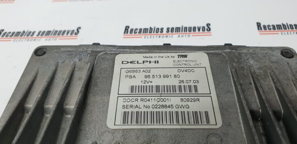 Calculator Motor DELPHI CITROEN C3 96 513 991 80 / 9651399180 / R0411C001I96 513 991 80 / 9651399180 / R0411C001I
