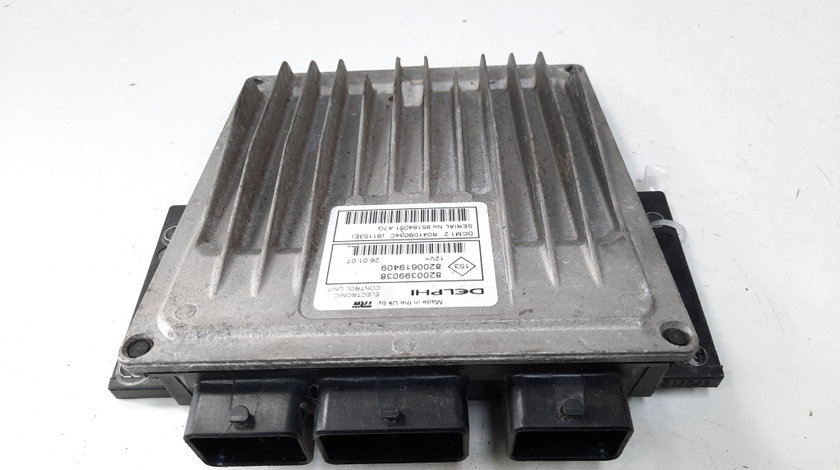 Calculator motor Delphi, cod 8200399038, 8200619409, Renault Megane 2 Coupe-Cabriolet, 1.5 DCI, K9K (idi:538618)