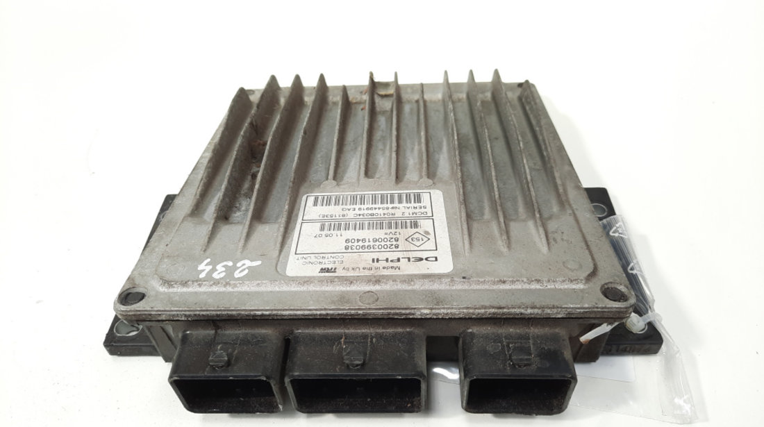 Calculator motor Delphi, cod 8200399038, 8200619409, Renault Megane 2, 1.5 DCI, K9K (id:549951)