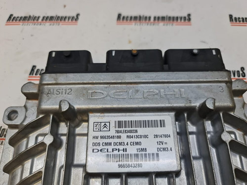 Calculator Motor DELPHI PEUGEOT 407 9665843280 / 9663548180 / R0413C010C / DCM3.4 / DCM3 4 / DCM3496...