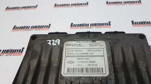 Calculator Motor DELPHI RENAULT CLIO R0410C034A / 8200212351 / HOM 8200129063 / HOM8200129063R0410C0...