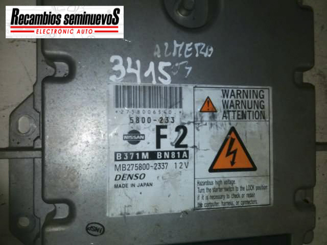 Calculator Motor DENSO NISSAN ALMERA B371M BN81A / B371MBN81A / MB275800-2337 / MB275800 2337 / MB2758002337 / 5800-233 / 5800 233 / 5800233B371M BN81A / B371MBN81A / MB275800-2337 / MB275800 2337 / MB2758002337 / 5800-233 / 5800 233 / 5800233