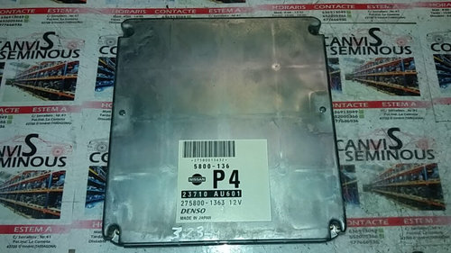 Calculator Motor DENSO NISSAN PRIMERA 23710 AU601 / 23710AU601 / 275800-1363 / 275800 1363 / 2758001...