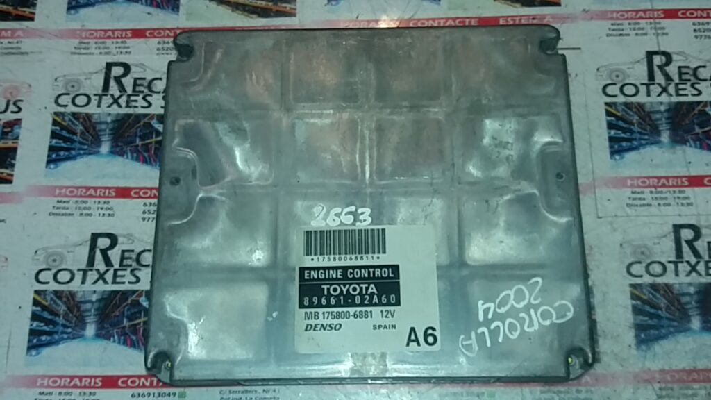 Calculator Motor DENSO TOYOTA COROLLA 89661-02A60 / 89661 02A60 / 8966102A60 / MB 175800-6881 / MB 175800 6881 / MB175800688189661-02A60 / 89661 02A60 / 8966102A60 / MB 175800-6881 / MB 175800 6881 / MB1758006881