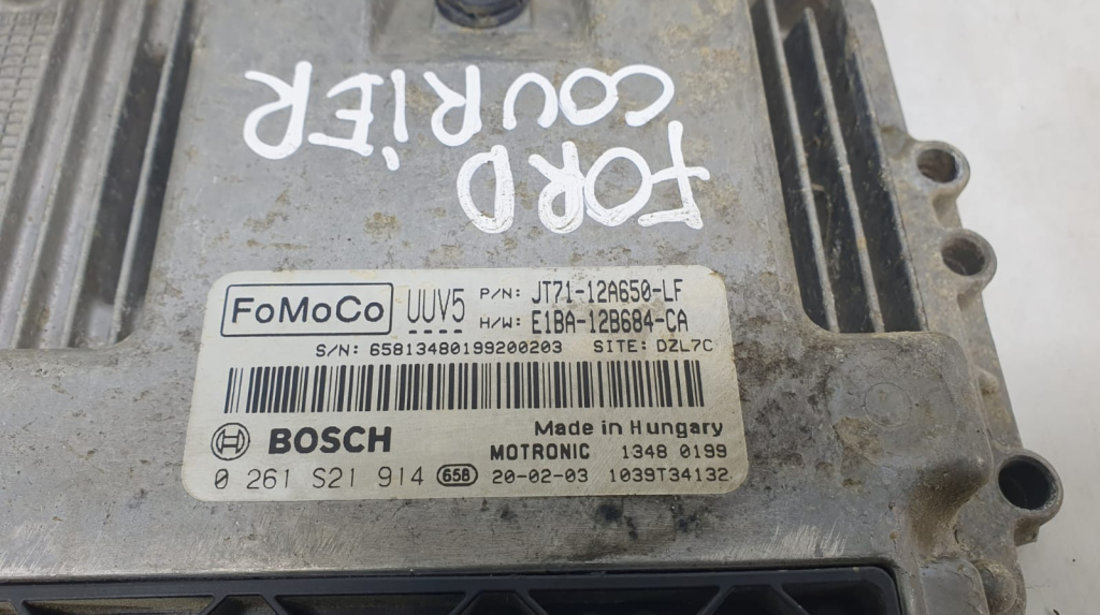 Calculator motor E1ba-12b684-ca jt71-12a650-lf 1.0 ecoboost SFCE Ford Tourneo Courier [facelift] [2018 - 2020]