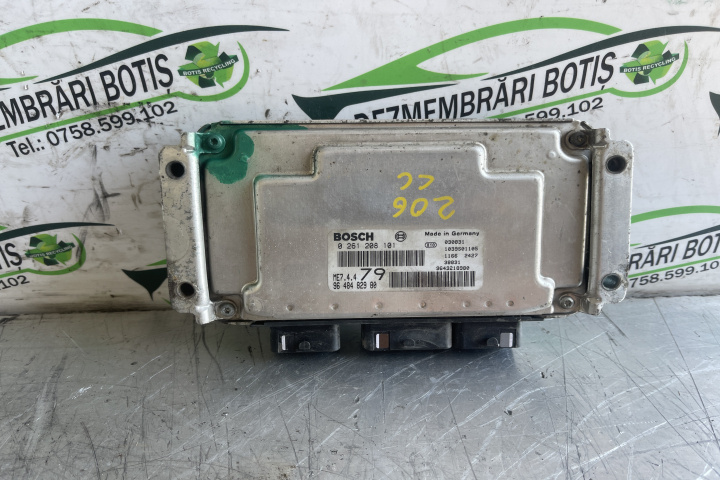 Calculator motor ECU 0261208101 / 0 261 208 101 Peugeot 206 [1998 - 2003] CC cabriolet 1.6 MT (109 hp)