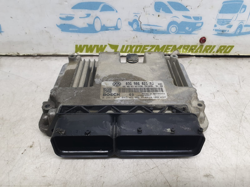 Calculator motor ecu 03g906021mj 0281014045 2.0 TDI BMM Volkswagen VW Touran [facelift] [2006 - 2010] 2.0 TDI BMM