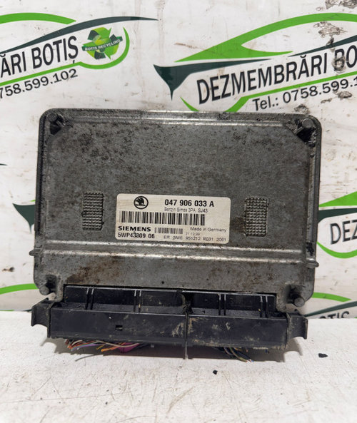 Calculator motor ECU 047 906 033 A Skoda Fabia 6Y [1999 - 2004] Hatchback 5-usi 1.4 MT (68 hp)