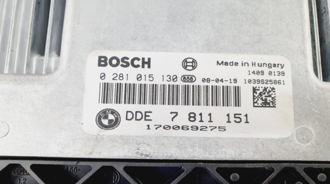 Calculator motor ecu 3.0 d m47 d30 7811151 0281015130 BMW Seria 5 E60/E61 [2003 - 2007]