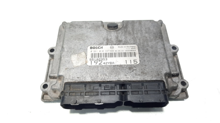 Calculator motor ECU, 55182953, Fiat Bravo 2 (198), 1.9 M-Jet, 192A1000 (idi:330290)