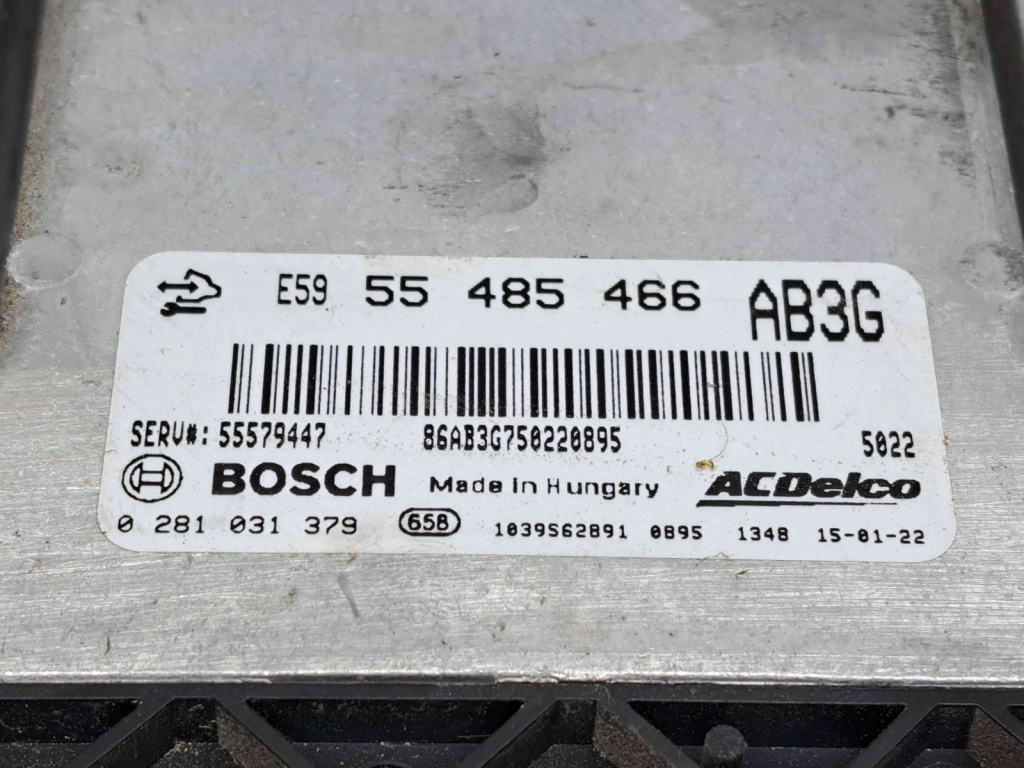 Calculator motor ECU, 55485466, 0281031379, Opel Insignia A, 2.0 CDTI, A20DTH