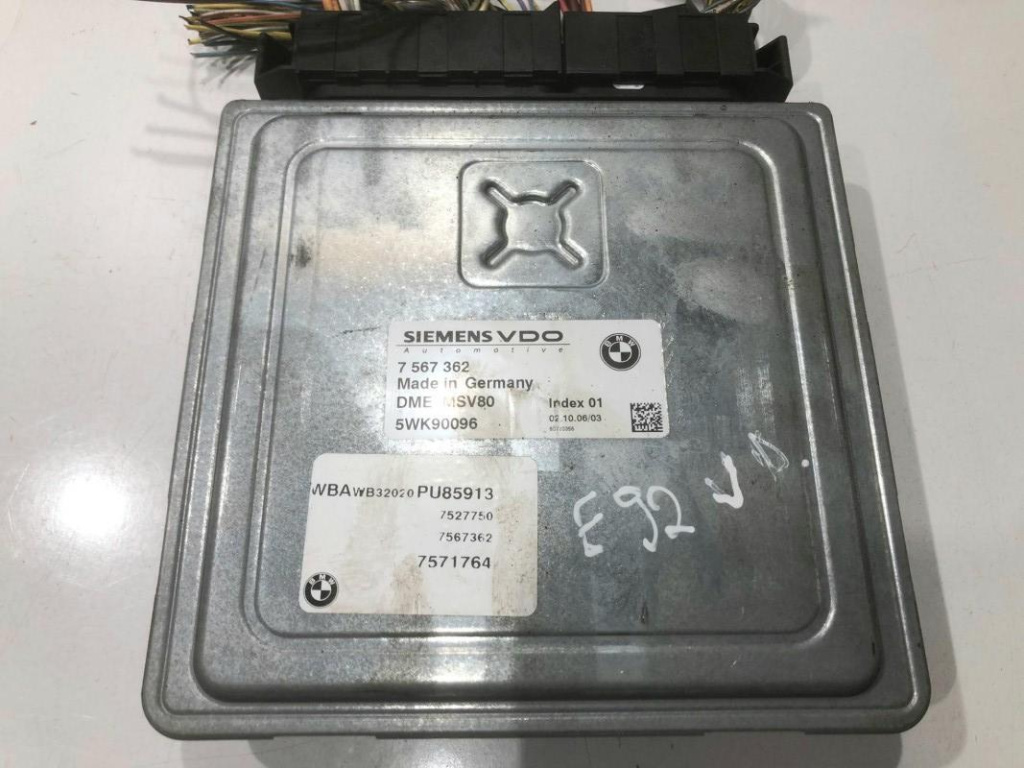 Calculator motor ECU 7567362 5WK90096 328i N52 BMW Seria 3 E93 [2004 - 2010]