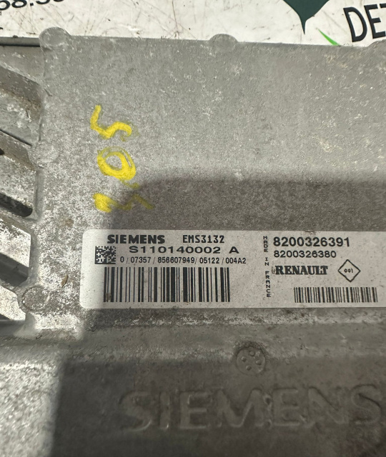 Calculator motor ECU 8200326391 Renault Clio 2 [1998 - 2005] Hatchback 5-usi 1.4 MT (75 hp)
