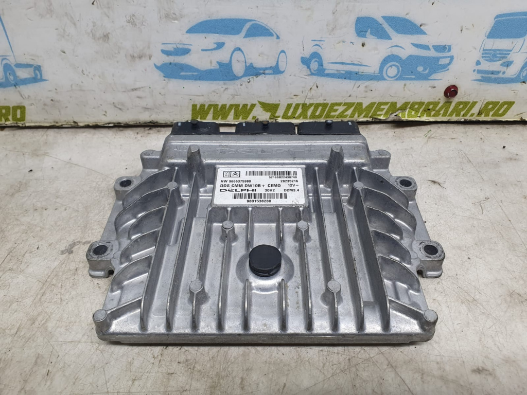 Calculator motor ecu 9666375980 9801538280 2.0 hdi RHF Citroen C5 2 [2008 - 2017] 2.0 hdi RHF